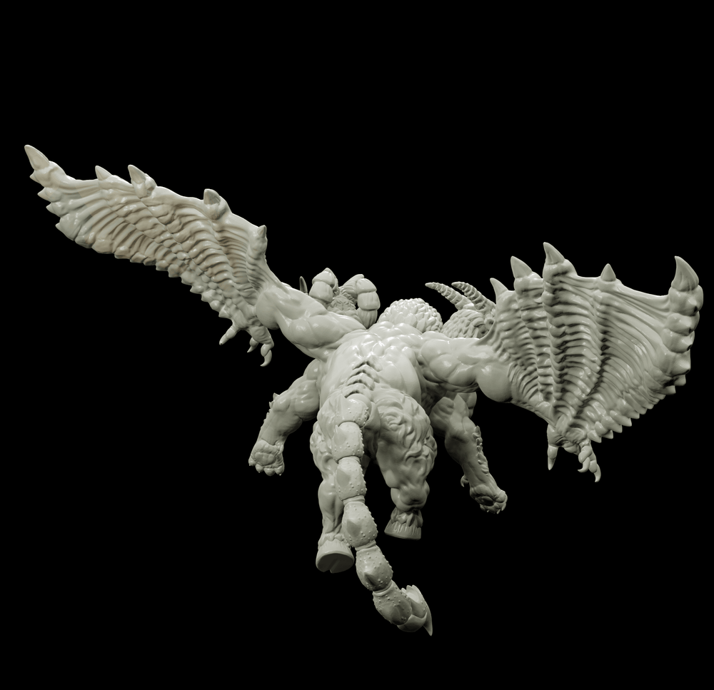 3D Printed Bestiary Vol. 4 Nafarrate - Chimera 32mm Ragnarok D&D (Online Only)