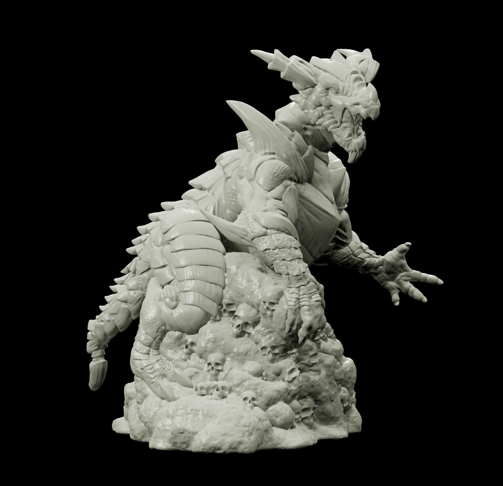 3D Printed Bestiary Vol. 4 Nafarrate - Cidraen Thunder Dragon 32mm Ragnarok D&D (Online Only)