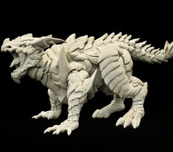 3D Printed Bestiary Vol. 4 Nafarrate - Cidraen Thunder Dragon 32mm Ragnarok D&D (Online Only)