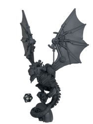 3D Printed Bestiary Vol. 4 Nafarrate - Clockwork Dragon 32mm Ragnarok D&D (Online Only)