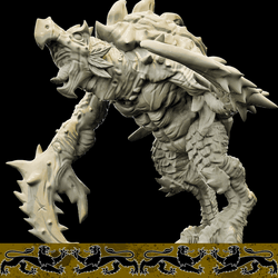 3D Printed Bestiary Vol. 4 Nafarrate - Corvolture Beast 32mm Ragnarok D&D (Online Only)