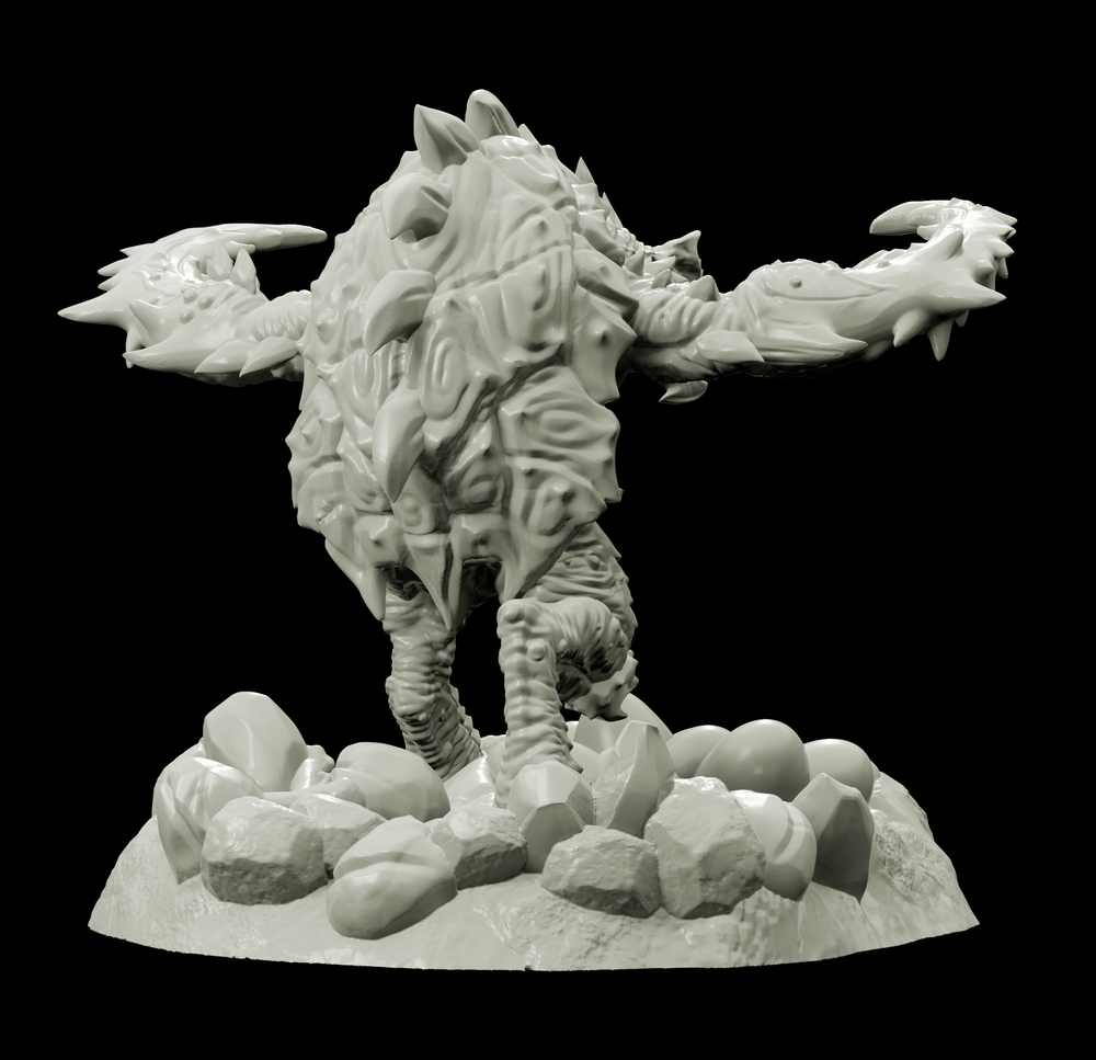3D Printed Bestiary Vol. 4 Nafarrate - Corvolture Beast 32mm Ragnarok D&D (Online Only)