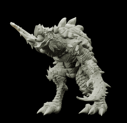 3D Printed Bestiary Vol. 4 Nafarrate - Corvolture Beast 32mm Ragnarok D&D (Online Only)