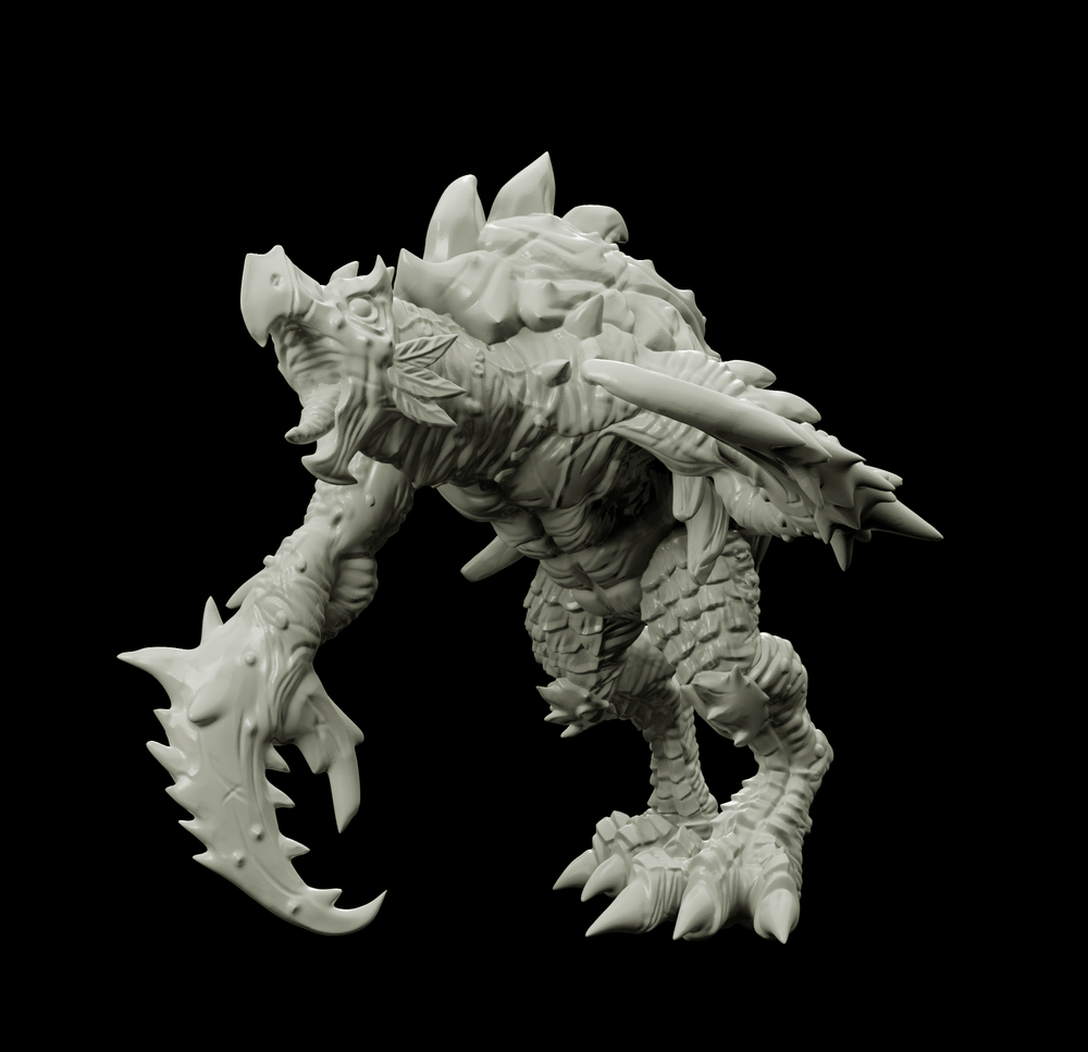 3D Printed Bestiary Vol. 4 Nafarrate - Corvolture Beast 32mm Ragnarok D&D (Online Only)