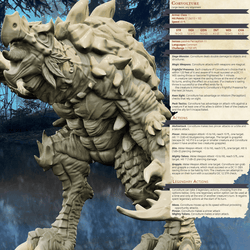 3D Printed Bestiary Vol. 4 Nafarrate - Corvolture Beast 32mm Ragnarok D&D (Online Only)