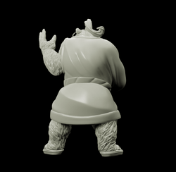 3D Printed Bestiary Vol. 4 Nafarrate - Cu Chulan Bear Monk 32mm Ragnarok D&D (Online Only)