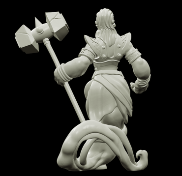 3D Printed Bestiary Vol. 4 Nafarrate - Earth Genie 32mm Ragnarok D&D (Online Only)