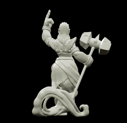 3D Printed Bestiary Vol. 4 Nafarrate - Earth Genie 32mm Ragnarok D&D (Online Only)