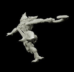 3D Printed Bestiary Vol. 4 Nafarrate - Ephyra Lady Shark 32mm Ragnarok D&D (Online Only)