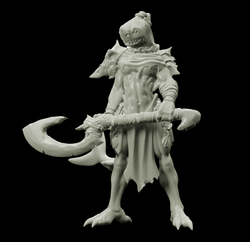 3D Printed Bestiary Vol. 4 Nafarrate - Ephyra Lady Shark 32mm Ragnarok D&D (Online Only)