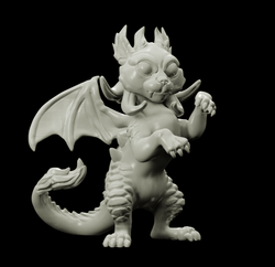 3D Printed Bestiary Vol. 4 Nafarrate - Fowur Draconic Ancestry 32mm Ragnarok D&D (Online Only)