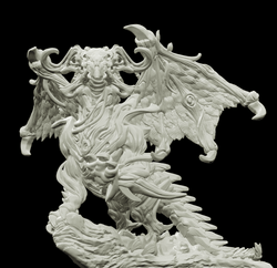 3D Printed Bestiary Vol. 4 Nafarrate - Frukag Forrest Dragon 32mm Ragnarok D&D (Online Only)