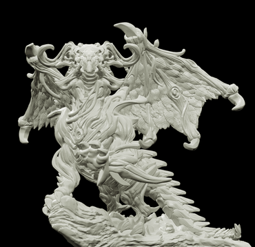 3D Printed Bestiary Vol. 4 Nafarrate - Frukag Forrest Dragon 32mm Ragnarok D&D (Online Only)