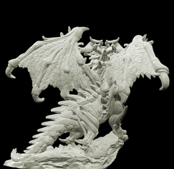 3D Printed Bestiary Vol. 4 Nafarrate - Frukag Forrest Dragon 32mm Ragnarok D&D (Online Only)