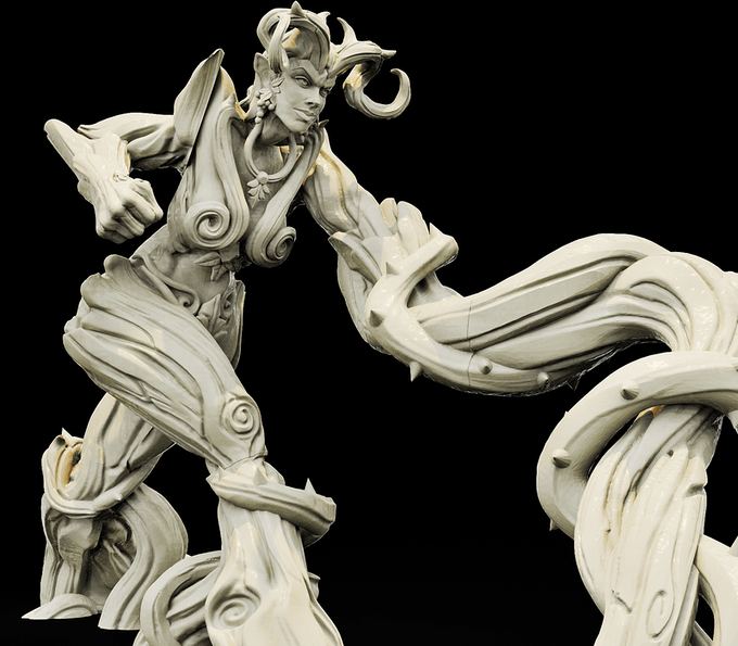 3D Printed Bestiary Vol. 4 Nafarrate - Gaia 32mm Ragnarok D&D (Online Only)