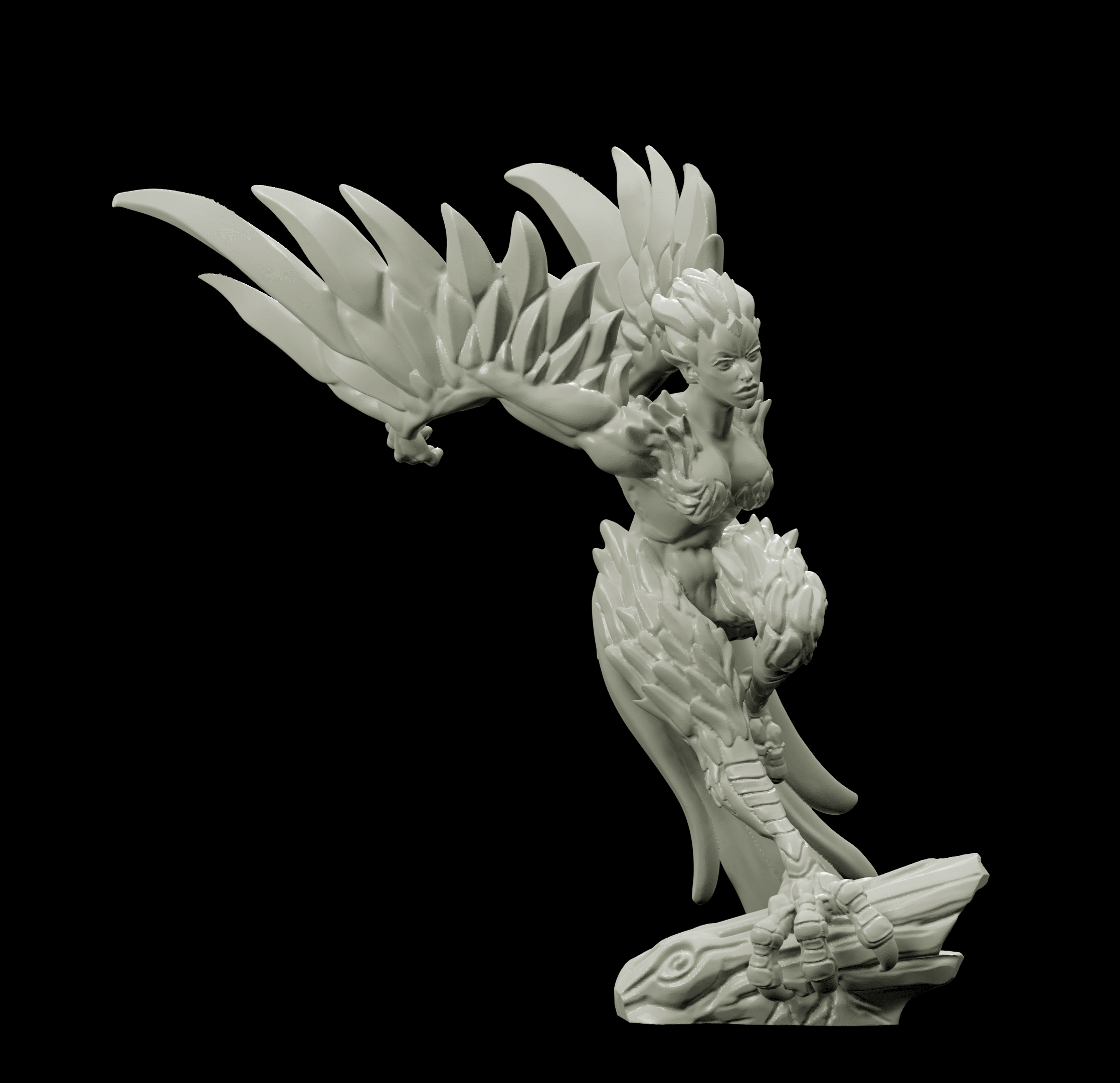 3D Printed Bestiary Vol. 4 Nafarrate - Harpy 32mm Ragnarok D&D (Online Only)