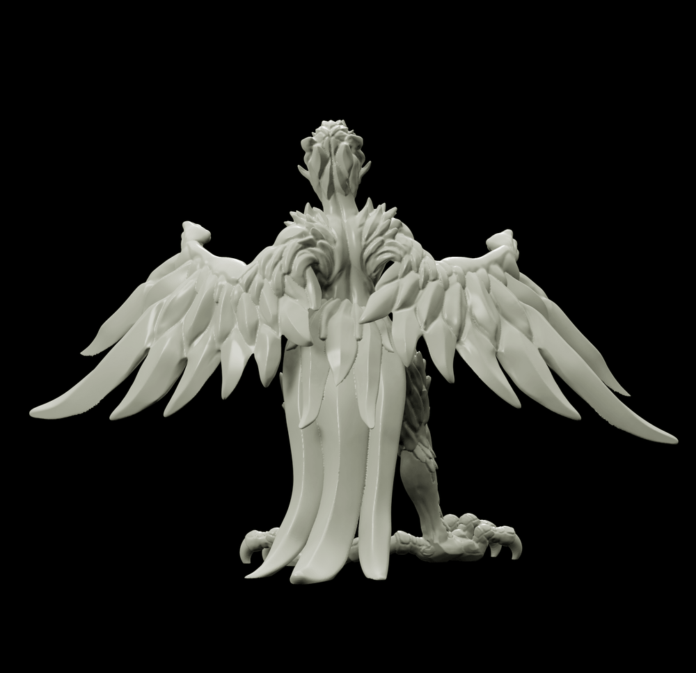 3D Printed Bestiary Vol. 4 Nafarrate - Harpy 32mm Ragnarok D&D (Online Only)