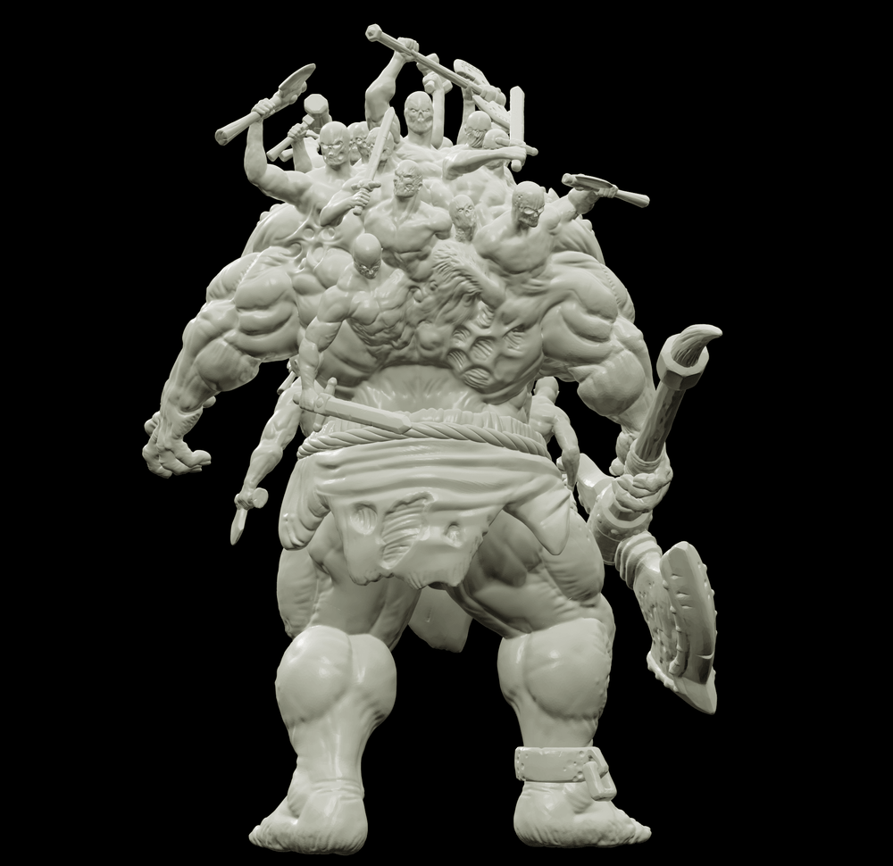 3D Printed Bestiary Vol. 4 Nafarrate - Hecatoncheires Giant 32mm Ragnarok D&D (Online Only)
