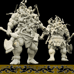 3D Printed Bestiary Vol. 4 Nafarrate - Hecatoncheires Giant 32mm Ragnarok D&D (Online Only)
