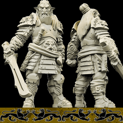3D Printed Bestiary Vol. 4 Nafarrate - Hobgoblin 32mm Ragnarok D&D (Online Only)