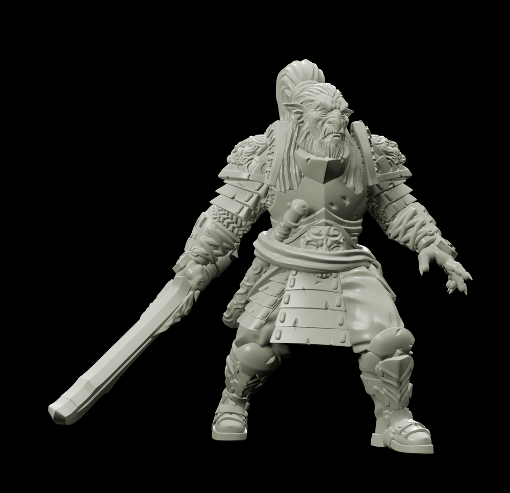 3D Printed Bestiary Vol. 4 Nafarrate - Hobgoblin 32mm Ragnarok D&D (Online Only)