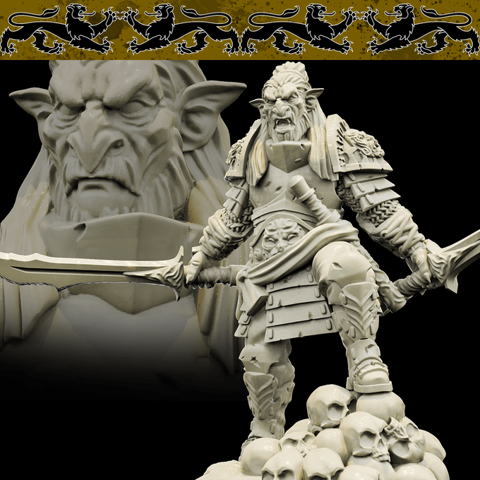 3D Printed Bestiary Vol. 4 Nafarrate - Hobgoblin 32mm Ragnarok D&D (Online Only)