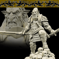 3D Printed Bestiary Vol. 4 Nafarrate - Hobgoblin 32mm Ragnarok D&D (Online Only)