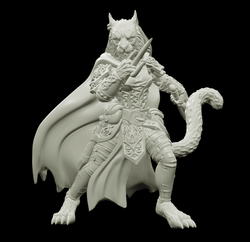 3D Printed Bestiary Vol. 4 Nafarrate - Ishu Tigress 32mm Ragnarok D&D (Online Only)