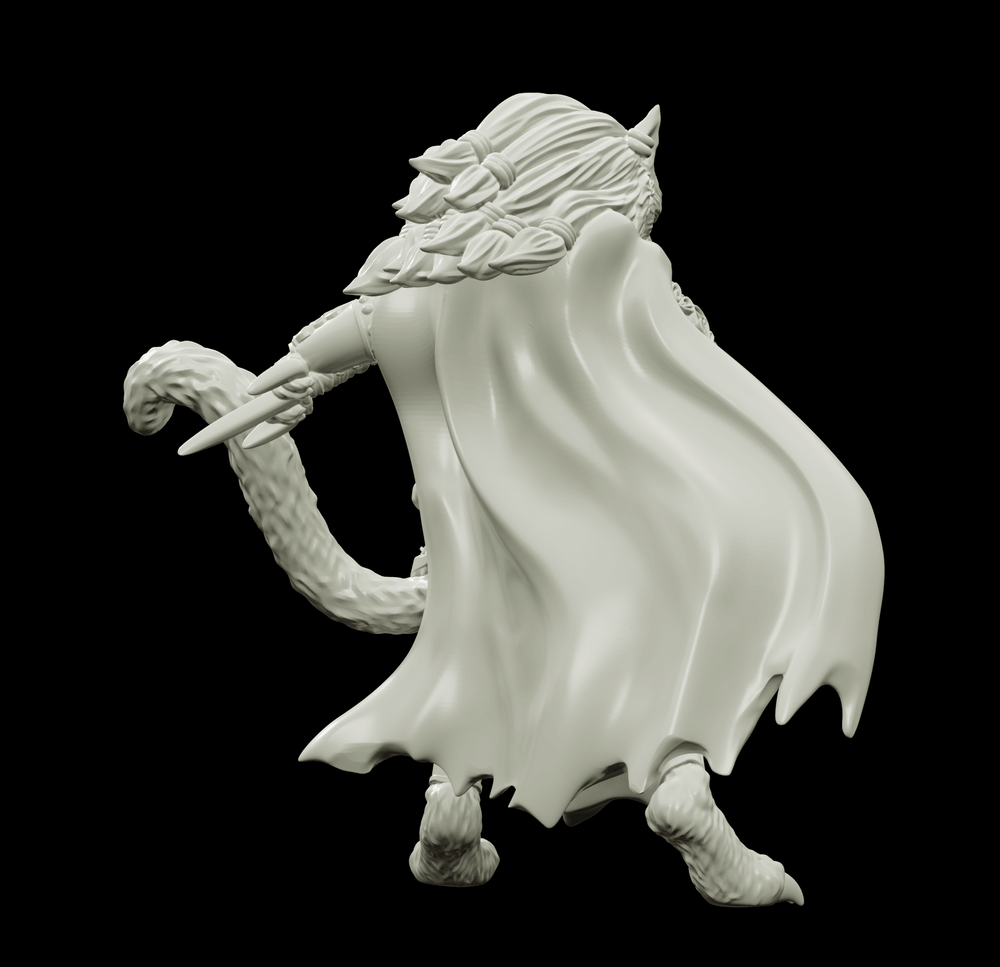 3D Printed Bestiary Vol. 4 Nafarrate - Ishu Tigress 32mm Ragnarok D&D (Online Only)
