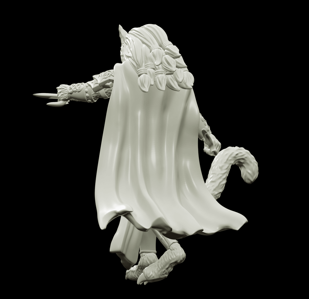 3D Printed Bestiary Vol. 4 Nafarrate - Ishu Tigress 32mm Ragnarok D&D (Online Only)