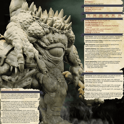 3D Printed Bestiary Vol. 4 Nafarrate - Iutreli Abomination 32mm Ragnarok D&D (Online Only)