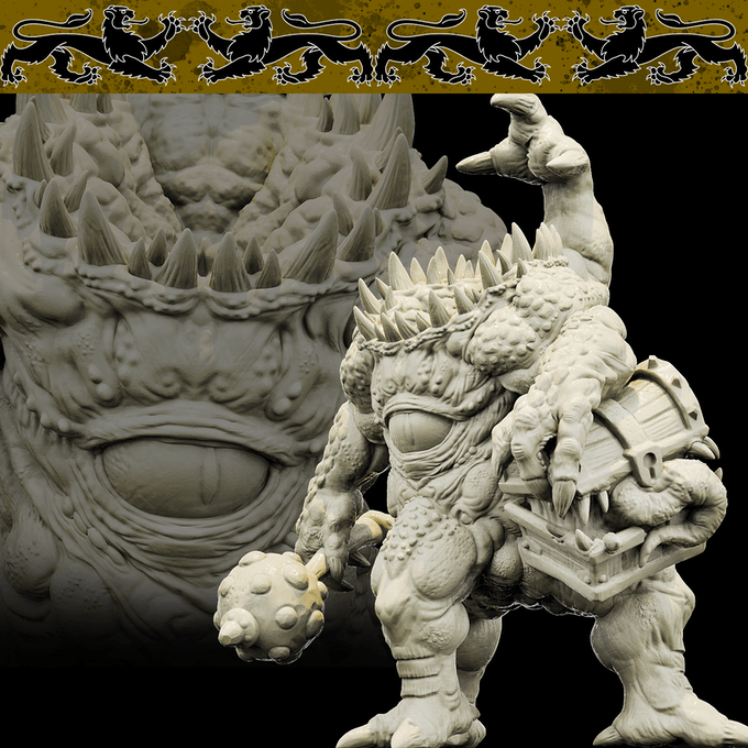 3D Printed Bestiary Vol. 4 Nafarrate - Iutreli Abomination 32mm Ragnarok D&D (Online Only)