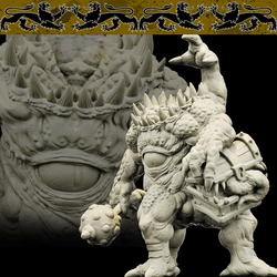 3D Printed Bestiary Vol. 4 Nafarrate - Iutreli Abomination 32mm Ragnarok D&D (Online Only)
