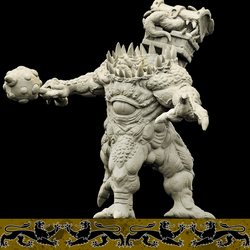 3D Printed Bestiary Vol. 4 Nafarrate - Iutreli Abomination 32mm Ragnarok D&D (Online Only)