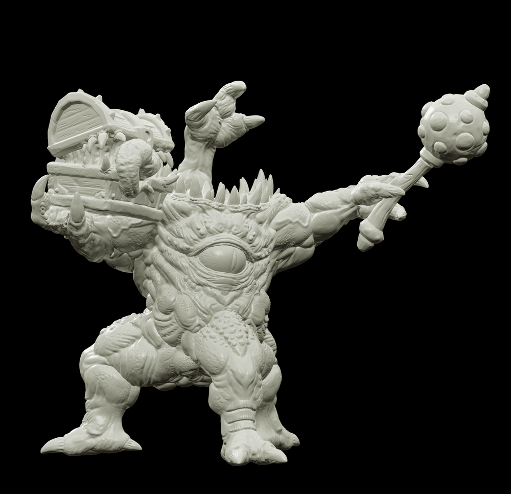 3D Printed Bestiary Vol. 4 Nafarrate - Iutreli Abomination 32mm Ragnarok D&D (Online Only)