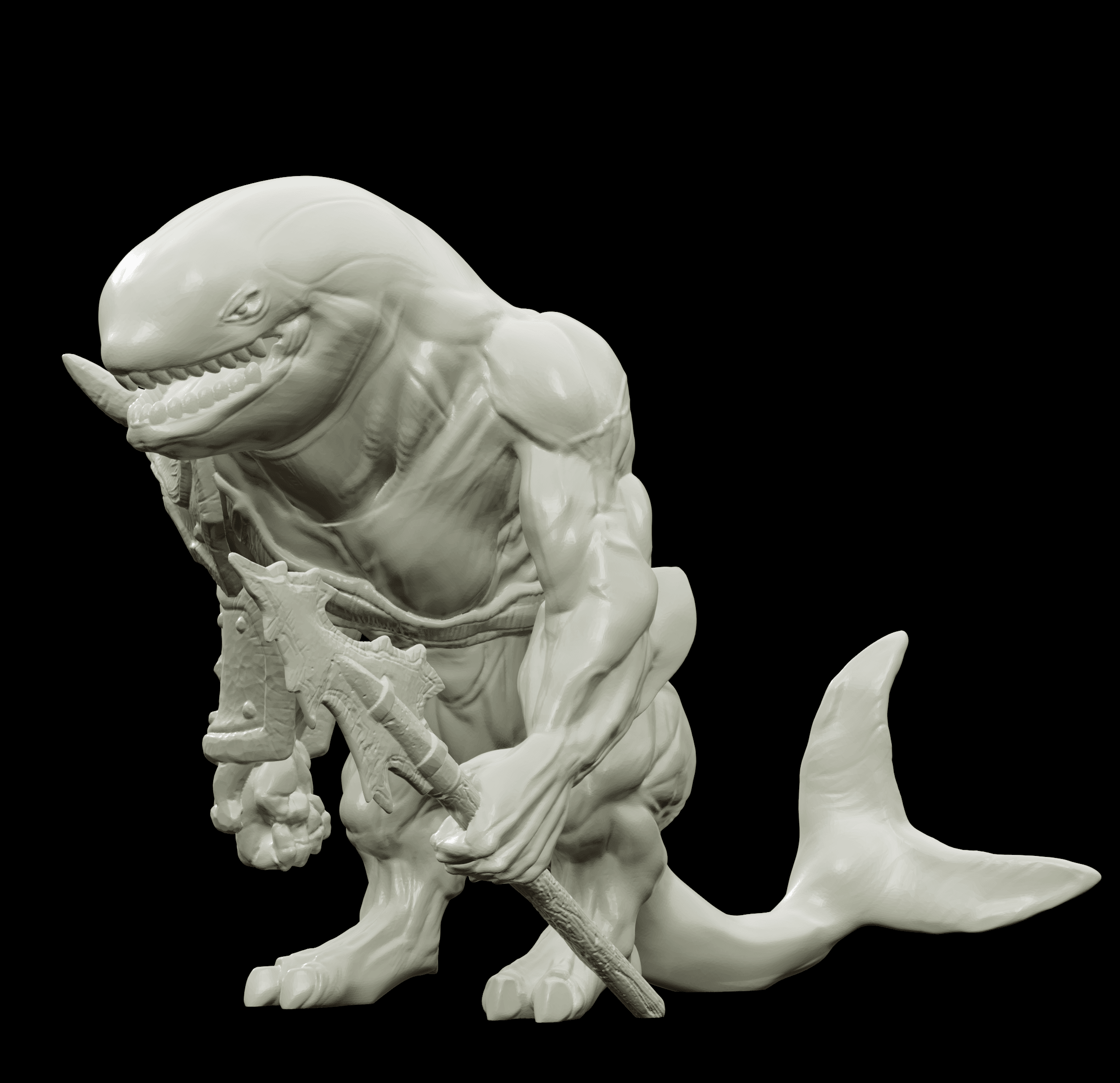 3D Printed Bestiary Vol. 4 Nafarrate - Jikax Killer Whale 32mm Ragnarok D&D (Online Only)