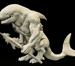 3D Printed Bestiary Vol. 4 Nafarrate - Jikax Killer Whale 32mm Ragnarok D&D (Online Only)