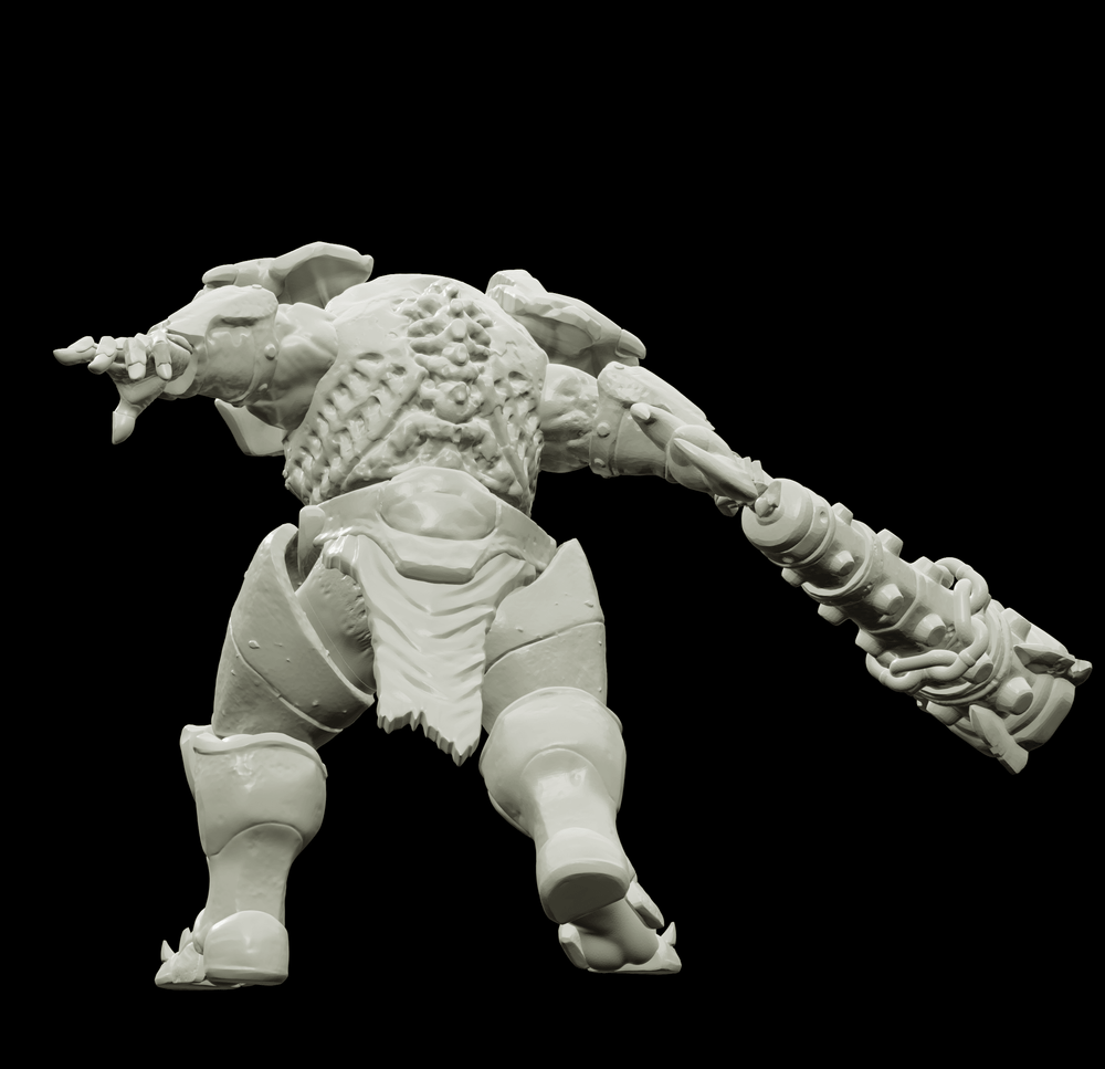 3D Printed Bestiary Vol. 4 Nafarrate - Juggernaut 32mm Ragnarok D&D (Online Only)