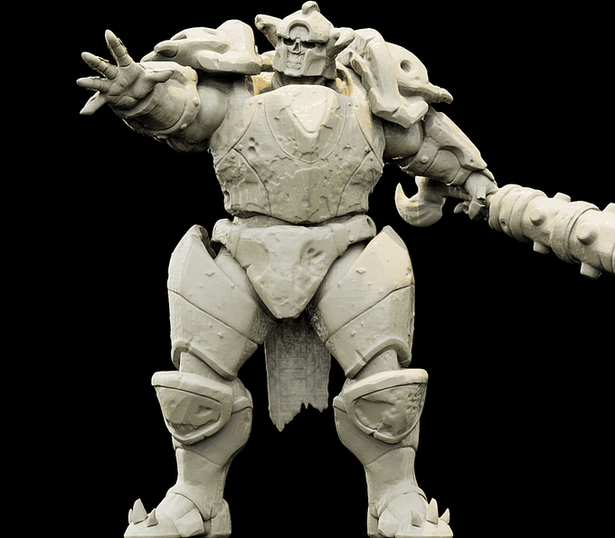 3D Printed Bestiary Vol. 4 Nafarrate - Juggernaut 32mm Ragnarok D&D (Online Only)