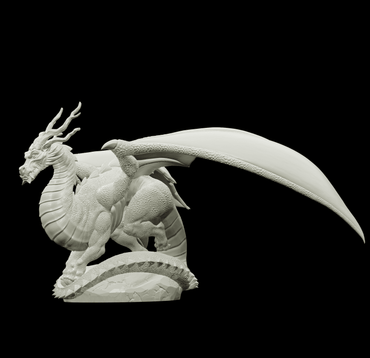 3D Printed Bestiary Vol. 4 Nafarrate - Kaesin Green Dragon 32mm Ragnarok D&D (Online Only)