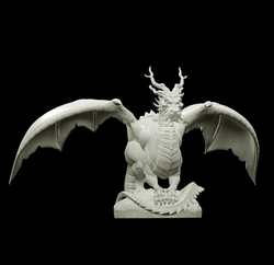 3D Printed Bestiary Vol. 4 Nafarrate - Kaesin Green Dragon 32mm Ragnarok D&D (Online Only)