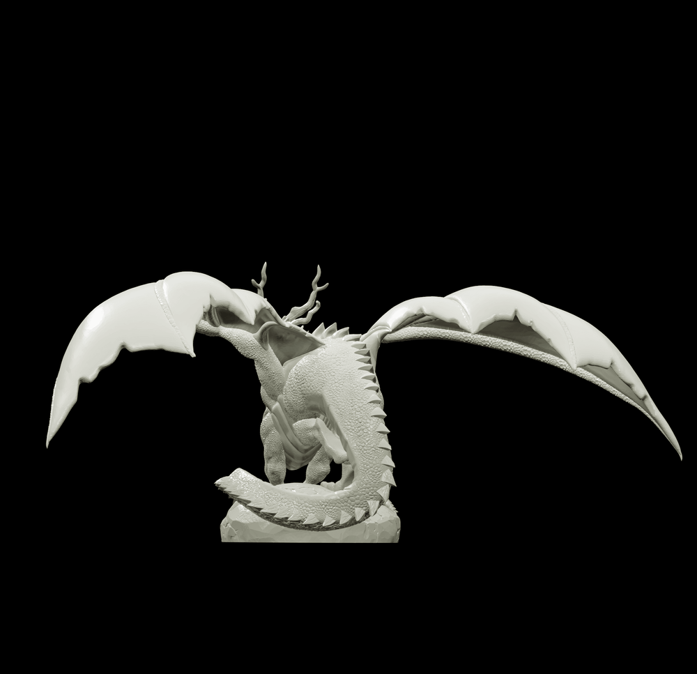 3D Printed Bestiary Vol. 4 Nafarrate - Kaesin Green Dragon 32mm Ragnarok D&D (Online Only)