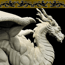 3D Printed Bestiary Vol. 4 Nafarrate - Kaesin Green Dragon 32mm Ragnarok D&D (Online Only)