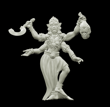 3D Printed Bestiary Vol. 4 Nafarrate - Kali Goddess 32mm Ragnarok D&D (Online Only)