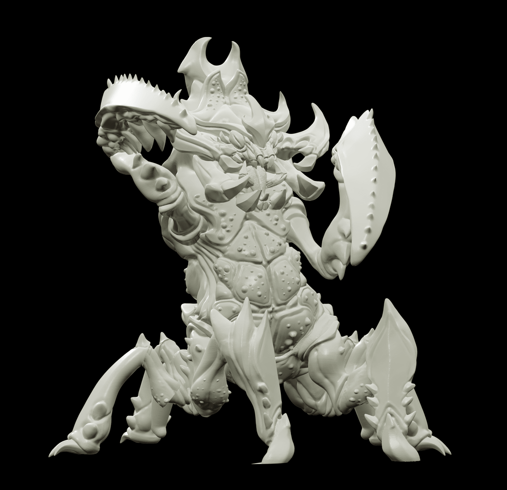 3D Printed Bestiary Vol. 4 Nafarrate - Khepri Demon Fiend 32mm Ragnarok D&D (Online Only)
