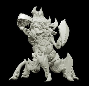 3D Printed Bestiary Vol. 4 Nafarrate - Khepri Demon Fiend 32mm Ragnarok D&D (Online Only)