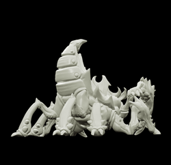3D Printed Bestiary Vol. 4 Nafarrate - Khepri Demon Fiend 32mm Ragnarok D&D (Online Only)