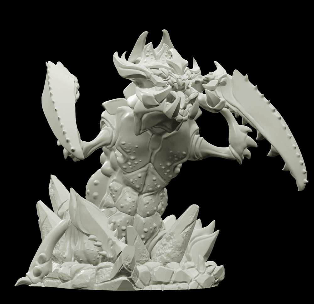 3D Printed Bestiary Vol. 4 Nafarrate - Khepri Demon Fiend 32mm Ragnarok D&D (Online Only)