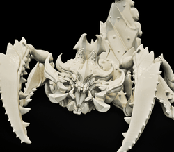 3D Printed Bestiary Vol. 4 Nafarrate - Khepri Demon Fiend 32mm Ragnarok D&D (Online Only)