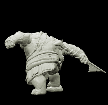 3D Printed Bestiary Vol. 4 Nafarrate - Kiboko Hippo Man 32mm Ragnarok D&D (Online Only)